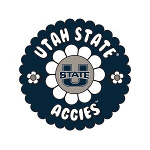 Utah State Aggies Flower Sticker